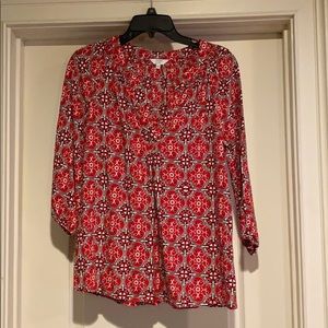Crown & Ivy 3/4 length sleeve blouse.